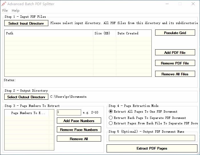 Advanced Batch PDF Splitter,PDF批量分割软件,PDF分割