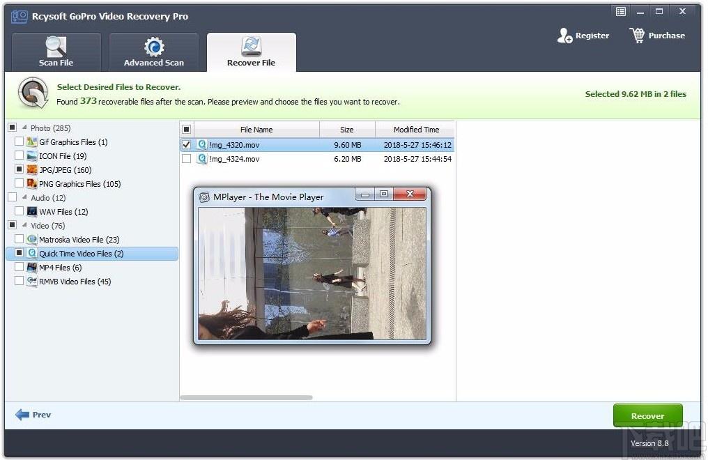 Rcysoft GoPro Video Recovery下载,GOpro数据恢复工具
