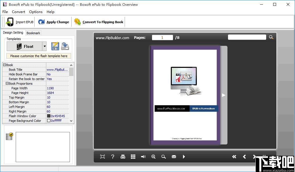 Boxoft ePub to Flipbook下载,文档转换,电子书,动画书籍