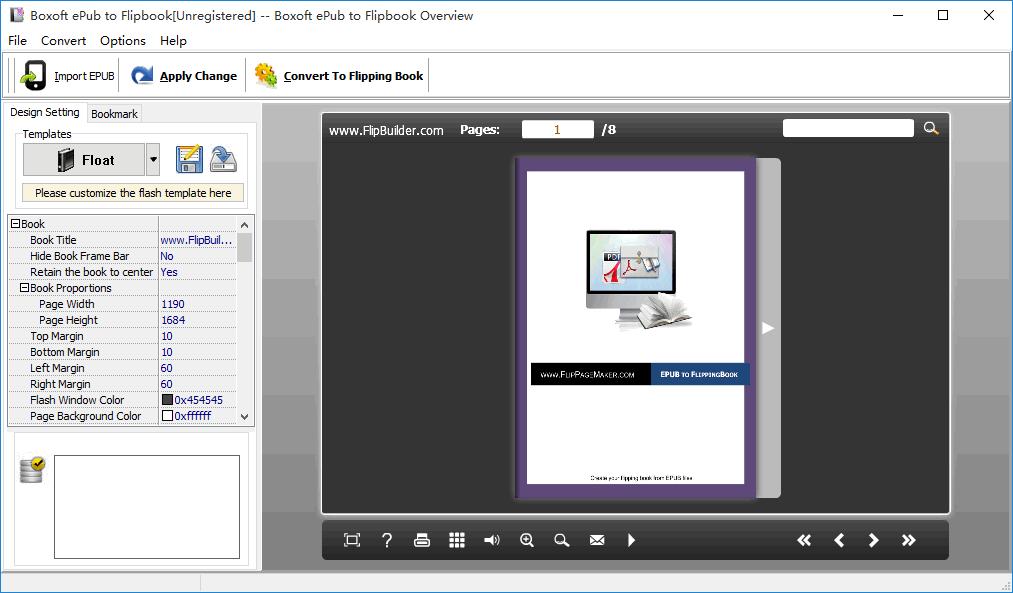 Boxoft ePub to Flipbook下载,文档转换,电子书,动画书籍